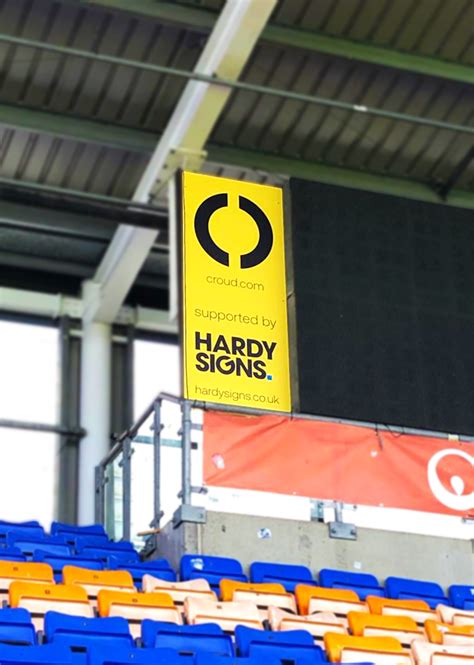 New stadium signage for Shrewsbury Town FC stadium sponsor