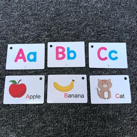 ALPHABET FLASH CARDS A-Z Kids Toddlers Preschool Early Learning ...