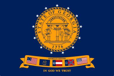 Georgia State Flag - Old Flag | Georgia history, Georgia state, Georgia us