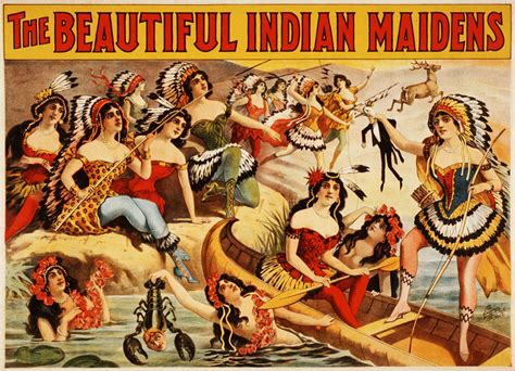 The beautiful Indian maidens, promotional poster, ca. 1899… | Flickr