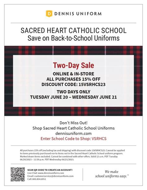 Sacred Heart Catholic School - School Uniforms