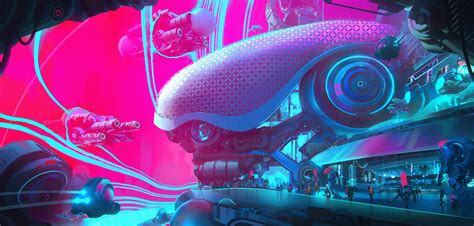 Download Robot City Sci Fi Futuristic Sci Fi City HD Wallpaper by Leon Tukker