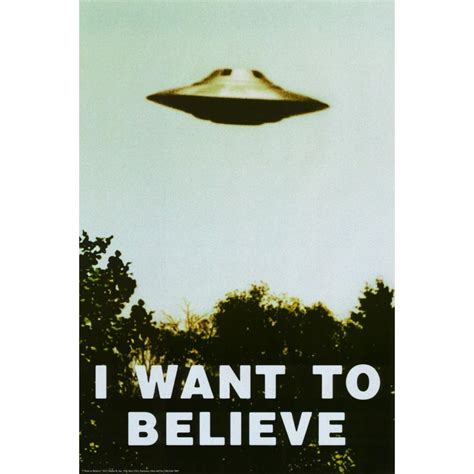 The X-Files - I Want To Believe Print Poster - 24x36 - Walmart.com - Walmart.com