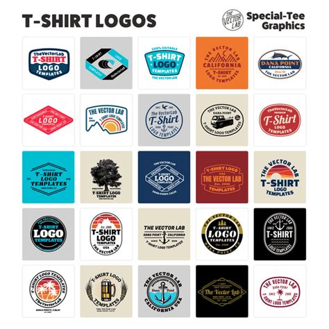 T-Shirt Logo Templates - TheVectorLab