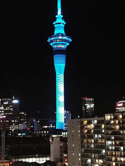 Do we know why Auckland Skytower looks different tonight? : r/newzealand