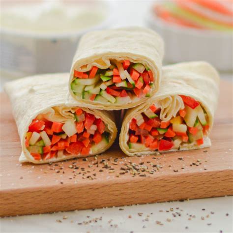 Vegetarian Tortilla Wraps Recipe - Flavours Treat