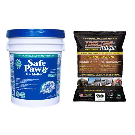 Safe Paw Pet/Child Safe Ice Melt, 35 Lb & Traction Magic Snow Melter, 45 Lb Bag | Walmart Canada