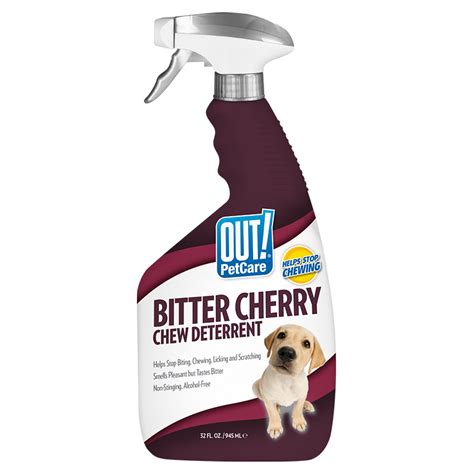 Bitter Cherry Dog Deterrent spray helps stop chewing and biting| OUT ...