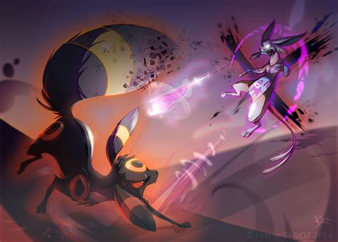 Espeon vs Umbreon by Dragibuz on DeviantArt