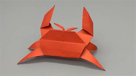 Origami Crab || Easy Origami Crab || | Origami easy, Creative origami ...