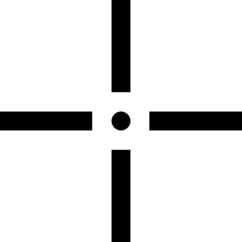 Crosshair Super Basic Straight Outline icon