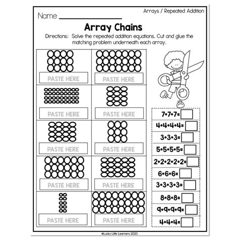 2nd Grade Math Worksheets - Operations and Algebraic Thinking - Arrays ...