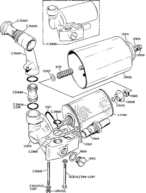 C37982# Oil Filter (Aftermarket) Jaguar E Type Series 3 V12 | Martin Robey