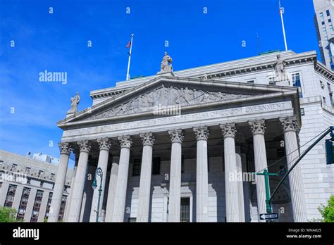 Manhattan, New York City - May 10, 2018 : New York State Supreme Court Building, originally ...