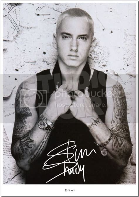 EMINEM AUTOGRAPH SIGNED PHOTO PRINT SLIM SHADY MARSHALL | eBay