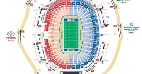 ralph wilson stadium seating chart