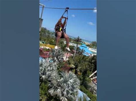 ZIP-LINING IN COCO-CAY BAHAMAS 🇧🇸! #zipline #cococay #bahamas # ...