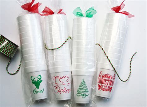 Christmas Styrofoam Cup Bulk Print