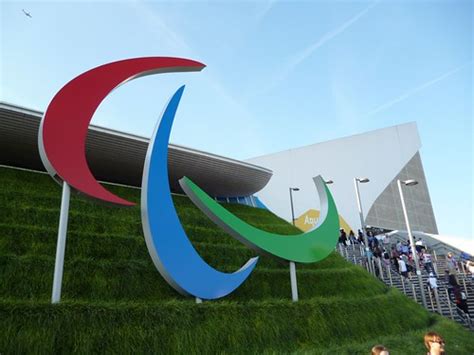 Paralympics Symbol | Located outside the Aquatics Centre | Lee | Flickr