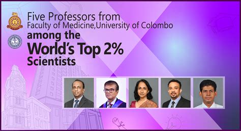 Five Professors from Faculty of Medicine, University of Colombo, among the World’s Top 2% of ...