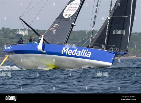 Pip Hare, MEDALLIA during the Défi Pom’Potes Runs of the Guyader Bermudes 1000 Race, IMOCA Globe ...