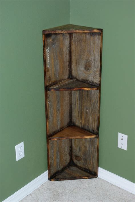 Reclaimed Rustics: Barn Wood Corner Shelf