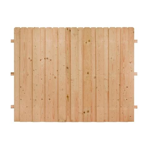 Shop (Actual: 6-ft x 8-ft) Cedar Dog Ear Wood Fence Panel at Lowes.com