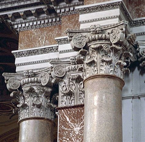 Composite capitals at the Baths of Diocletian in Rome