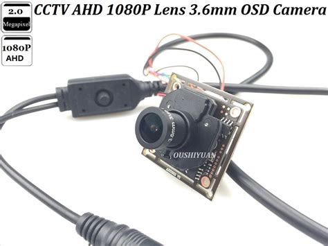 CCTV 소니 센서 IMX 322 + NVP2441H HD AHD 1080P 2.0MP 렌즈, 3.6mm IR CUT OSD ...