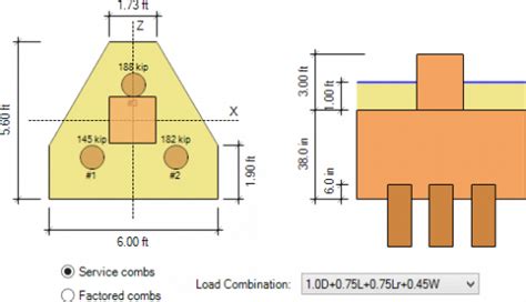 3-Pile Cap Design Example Using ASDIP FOUNDATION Software