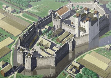 Norman Castle | Castle layout, Castle designs, Medieval castle layout