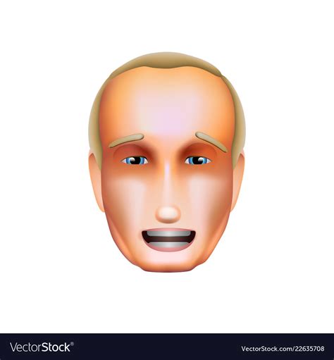 Vladimir putin icon october 30 2018 Royalty Free Vector