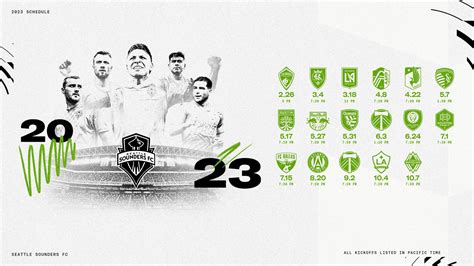 Lumen Field - News: Seattle Sounders FC 2023 Schedule Released