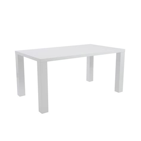 Abby 63″ White Dining Table – WELLROOMED
