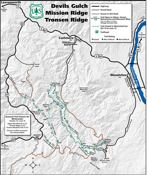 Mission Ridge ORV Trail #1201 Mountain Bike Trail in Wenatchee, Washington - Directions, Maps ...