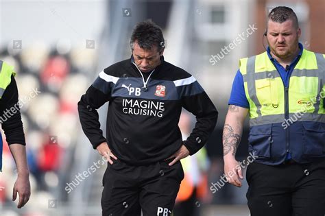 Swindon Town Manager Phil Brown Confronted Editorial Stock Photo ...