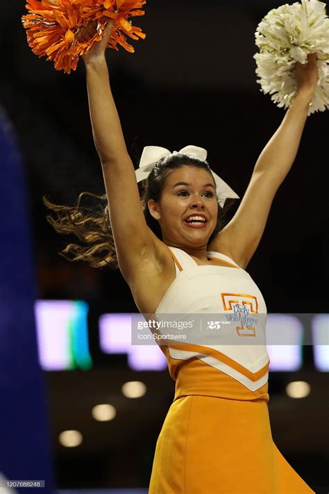 Tennessee cheer leaders perform during the SEC Women's College ...