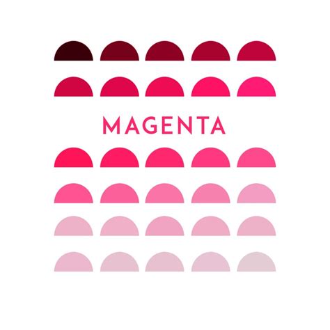 Magenta Procreate Swatch Color Palette 30 Magenta Color Tones - Etsy