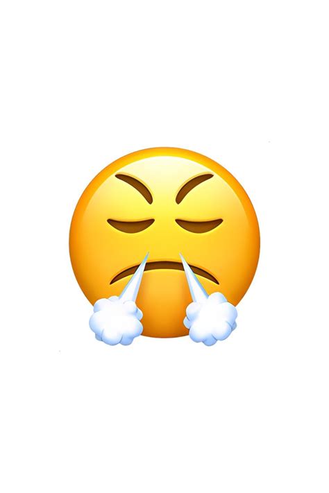 😤 Face With Steam From Nose Emoji | Ios emoji, Emoji stickers iphone, Emoji