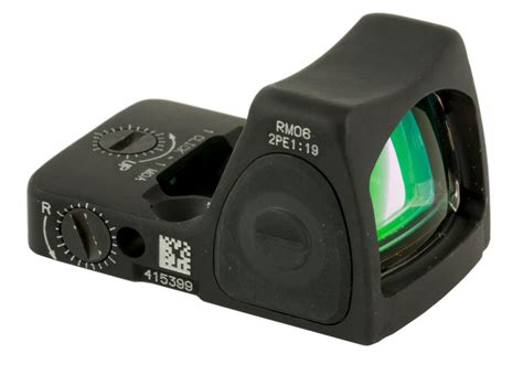 Pistol Sights - Trijicon, RMR Type 2 Reflex Sight, 3.25 MOA, Adjustable LED, Matte Black Finish ...