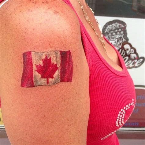 Canada Day Flag Tattoo @ http://gypsycecetattoo.com | Canadian flag ...