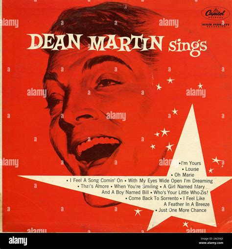 Dean Martin Sings - Vintage vinyl album cover Stock Photo - Alamy