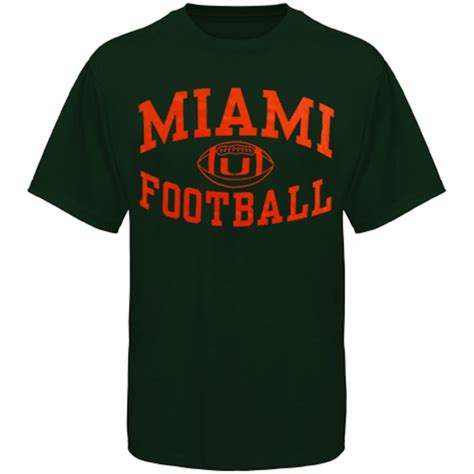 Miami Hurricanes Reversal Football T-Shirt - Green