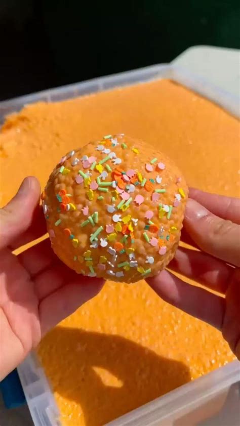 🍊ORANGE SLIME🧡 | Slime crunchy, Slime, Homemade slime