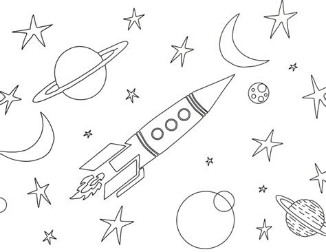 Rocketships Coloring Pages