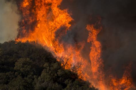 Horrifying flames sweep across Malibu Creek State Park during Woolsey Fire. | California ...