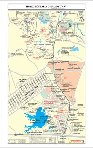 Naypyitaw or Nay Pyi Taw aka Nay Pyi Daw, Naypyidaw Map Free download PDF