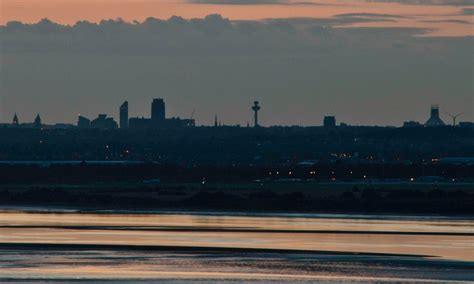 Liverpool Skyline Silhouette at Dusk - Ed O'Keeffe Photography