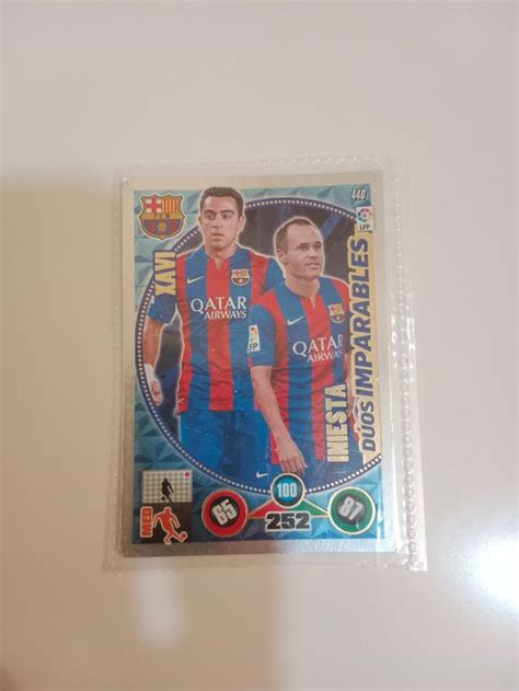 carta Adrenalyn duo imparable Xavi e iniesta de segunda mano por 3 EUR ...