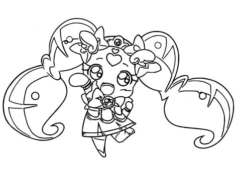 Chloe Glitter Force Coloring Page - Anime Coloring Pages